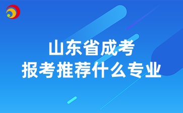 山東省成考報考推薦什么專業(yè)